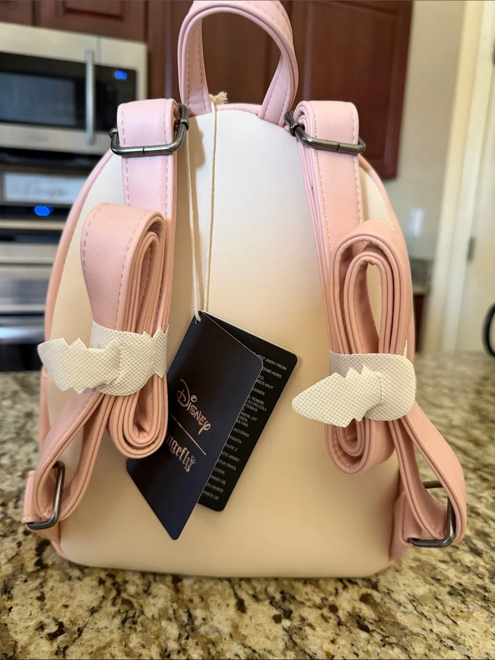 Loungefly Disney Pink Floral Aristocats Duchess and Marie Mini Backpack